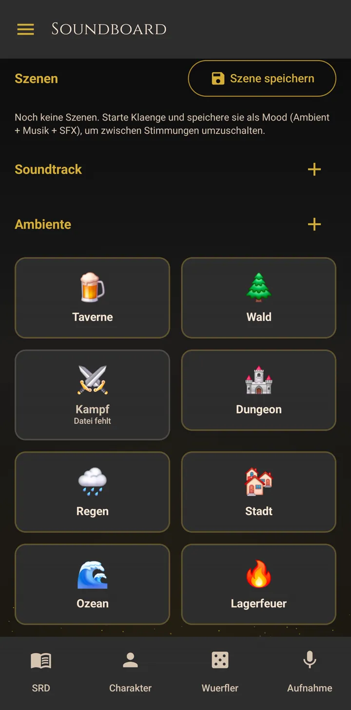 DND Recorder: Soundboard